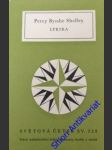 Lyrika - shelley percy bysshe - náhled