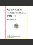 Almanach Hlavního města Prahy, roč. XXIII. 1935 (Praha, ročenka, zastupitelé, adresář, první republika, mj. Kalendář, Ústřední zastupitelstvo hl. m. Prahy, místní výbory, stavební úřad, referát zdravotní) - náhled