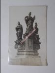 PRAHA - Karlův most - Sousoší sv. Barbory , sv. Markéty a sv. Alžběty od Jana Brokoffa z r. 1707 - náhled