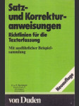Satz- und Korrekturanweisungen - náhled