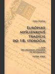 Európske myšlienkové tradície do 18. storočia - náhled