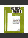 Kritický sborník, číslo 1/91, 2/91, 3/91, 4/91. Revue pro literaturu, umění a filosofii (časopis, literární věda, mj. i Kafka, Peroutka, Mukařovský) - náhled