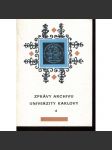 Zprávy archivu Univerzity Karlovy 4 - náhled