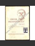 Obzor prehistorický XIII-1946 (časopis, archeologie, prehistorie, mj. Spor o přilbu sv. Václava; Budeč, kmenové hradisko Čechů; Keltská tvář z Čech [Keltové]; Pravěké počátky Ameriky; Nové výzkumy v Dolních Věstonicích) - náhled