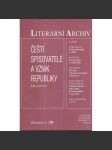 Čeští spisovatelé a vznik republiky. Literární archiv 30/1998 - náhled