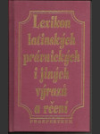 Lexikon latinských právnických i jiných výrazů a rčení - náhled
