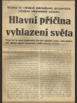 Hlavní příčina vyhlazení světa - náhled