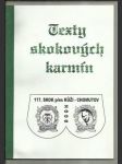Texty skokových karmín - náhled