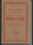 Seznam knih Hejda a Tuček - náhled