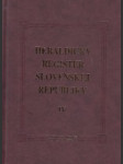 Heraldický register Slovenskej republiky IV. - náhled
