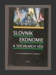 Slovník ekonomie a sociálních věd - náhled
