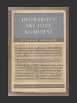 Dvořákovy skladby komorní,Otakar Šourek - náhled