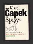 Zahradníkův rok / Měl jsem psa a kočku / Kalendář - náhled