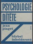 Psychologie dítěte - náhled
