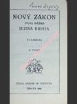 Nový zákon pána nášho jezisa krista - evanjelia - náhled