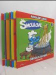 Šmoulové 1: Šmoula kuchař, 2: Šmoula hasič, 3: Šmoula malíř, 4: Šmoula fotograf, 5: Taťka šmoula veterinář, 7: Šmoulinka balteka, 8: Šmoula mechanik - náhled