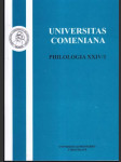 Universitas Comeniana Philologia XXLIV - náhled