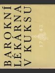 Barokní lékárna v Kuksu (1743) - náhled
