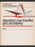 Stavební mechanika pro architekty - náhled