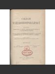 Obzor národohospodářský, ročník XX./1915. Časopis věnovaný otázkám národohospodářským a sociálněpolitickým - náhled