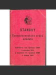 Stanovy Československého svazu mládeže (Československý svaz mládeže, ČSM, spolek, propaganda, komunismus) - náhled