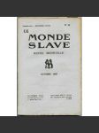 Le Monde slave, roč. 2, 1925, č. 10 [slavistika; časopis; Slované] - náhled