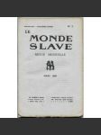 Le Monde slave, roč. 2, 1925, č. 3 [slavistika; časopis; Slované] - náhled