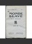 Le Monde slave, roč. 2, 1925, č. 8 [slavistika; časopis; Slované] - náhled
