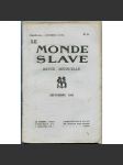 Le Monde slave, roč. 2, 1925, č. 9 [slavistika; časopis; Slované] - náhled