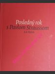 Posledný rok s pavlom straussom - záznamy zo zápisníka jún 1993 - máj 1994 - rybák julo - náhled