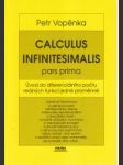 Calculus Infinitesimalis pars prima. Úvod do diferenciálního počtu reálných funkcií - náhled