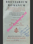 BREVIARIUM ROMANUM Ex decreto sacronancti concilii Tridentini restitutum summorum pontificum cura recognitum - TOMUS PRIOR - náhled