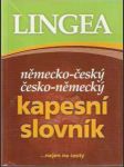 německo-český, česko-německý  kapesní slovník - náhled
