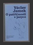 O patřičnosti v jazyce - náhled