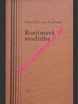 Rozjímavá modlitba - balthasar hans urs von - náhled