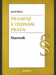Pramene k dejinám práva - starovek - náhled