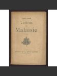 Lettres de Malaisie. Roman [Listy z Malajska, scifi, utopie] - náhled