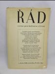 Řád: Revue pro kulturu a život (1. číslo VIII. ročníku) - náhled
