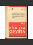 Dělnická osvěta, ročník XXIII., číslo 3/1937 [Socialistická revue - Revue pro kulturu, osvětu, lidovou výchovu a sociální otázky; socialismus; komunismus; dělnictvo] - náhled