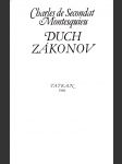 Duch zákonov - náhled