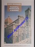 Filozofia renesancie a baroka - michalov jozef - náhled