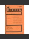 Kritika – Realistický týdeník, roč. III, číslo 1-24/1926 - náhled
