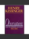 Observations: Selected Speeches and Essays, 1982-1984 [Spojené státy; USA; zahraniční politika; NATO; Čína] - náhled