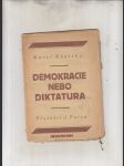 Demokracie nebo diktatura - náhled