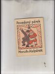 Povedený párek Honzík a Kašpárek (Scény pro loutkové a dětské divadlo) - náhled