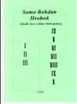 Samo Bohdan Hroboň - básnik viery a lásky všehrajemnej - náhled