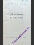 Jak se chovati ve společnosti - havlíček jaroslav - náhled