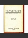 Právní prakse, měsíčník československých právníků, ročník VII./1942-1943 (právo) - Právní praxe - náhled