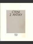 Čtení  z  antiky - výbor z  rozhlasové  antiky - náhled