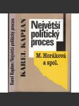 Největší politický proces - Milada Horáková a spol. [komunistické politické procesy 50. let] - náhled